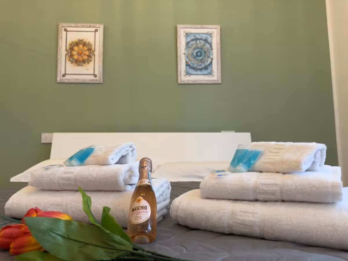 Casa das Mandalas living room with colorful mandala art